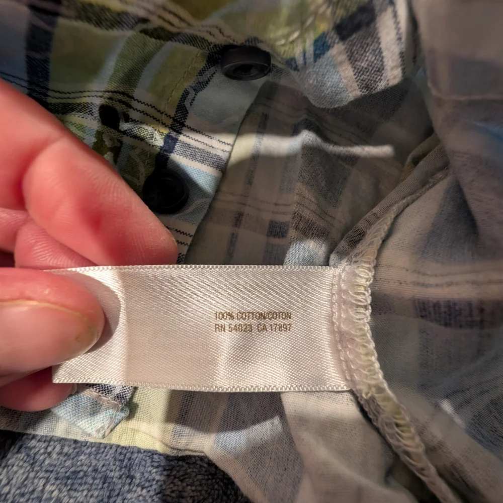 Old Navy Blue, Green & White Plaid Short-Sleeve Button-Down Shirt And Shorts